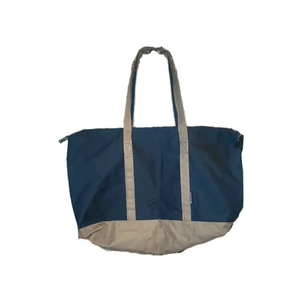 Samsonite Canvas Yacht Travel Tote Bag Weekender Foldable Beige Navy Large 24